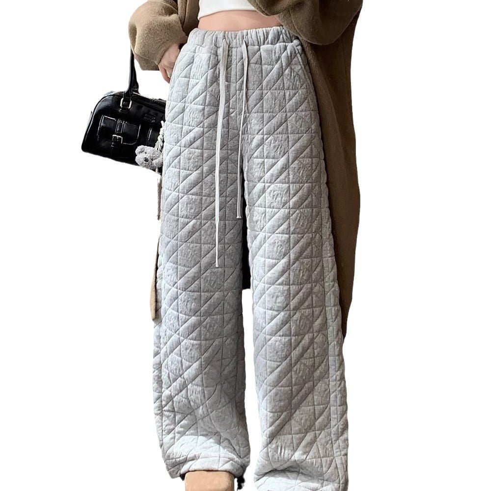 High-Waisted Loose Wide-Leg Long Pants