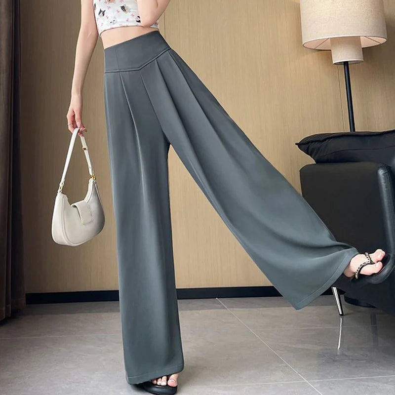 Wide Leg Suit Trousers