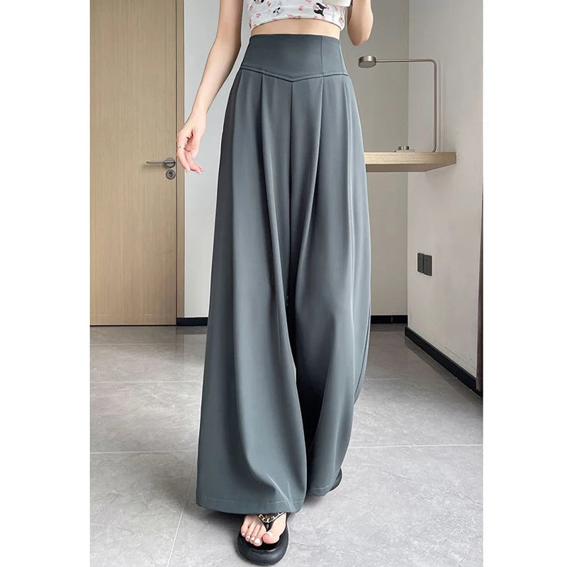 Wide Leg Suit Trousers
