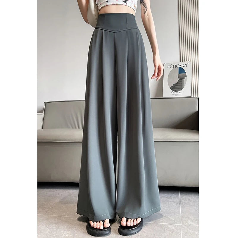 Wide Leg Suit Trousers