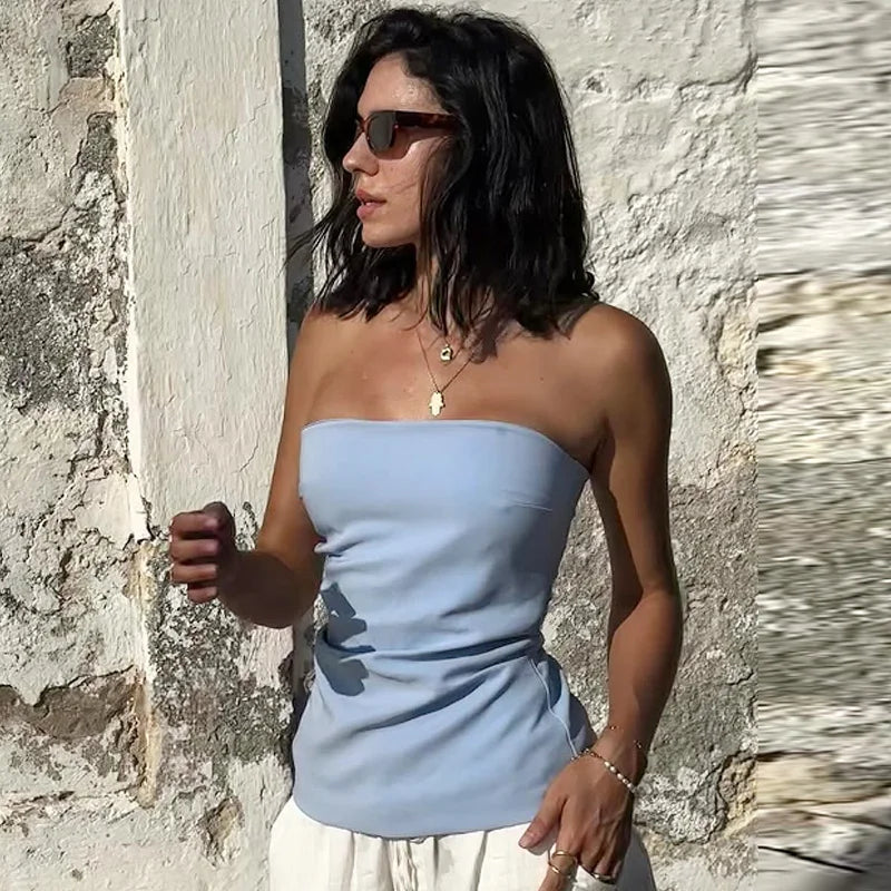 Off Shoulder Sleeveless Top