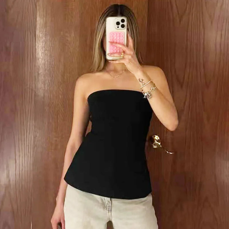 Off Shoulder Sleeveless Top