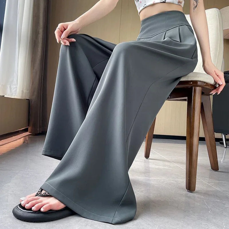 Wide Leg Suit Trousers