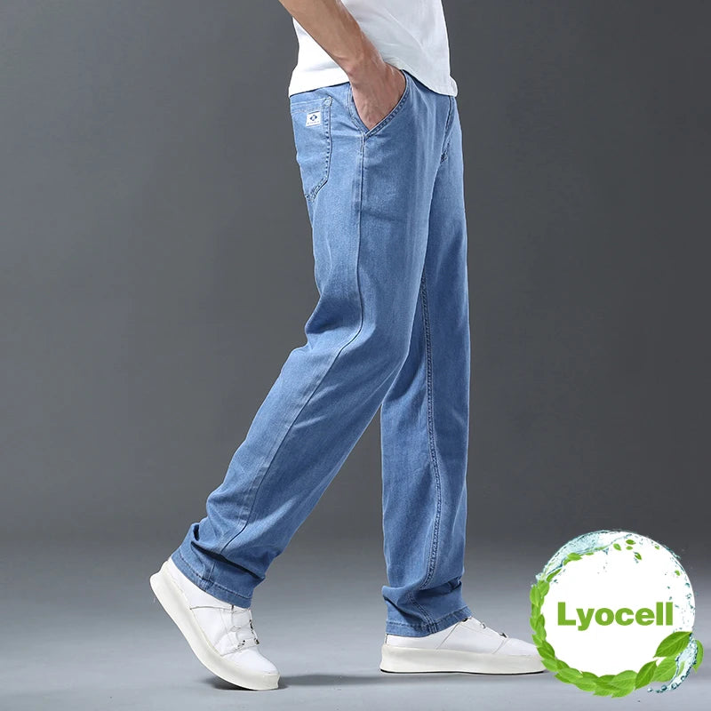 Loose Straight Denim Pants