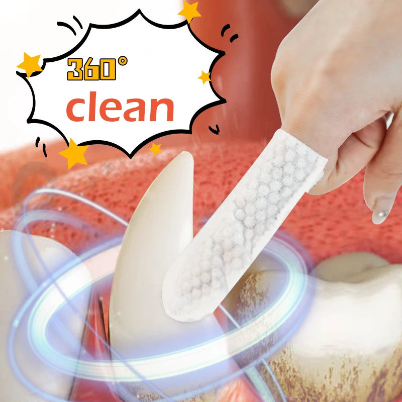 Disposable finger toothbrush