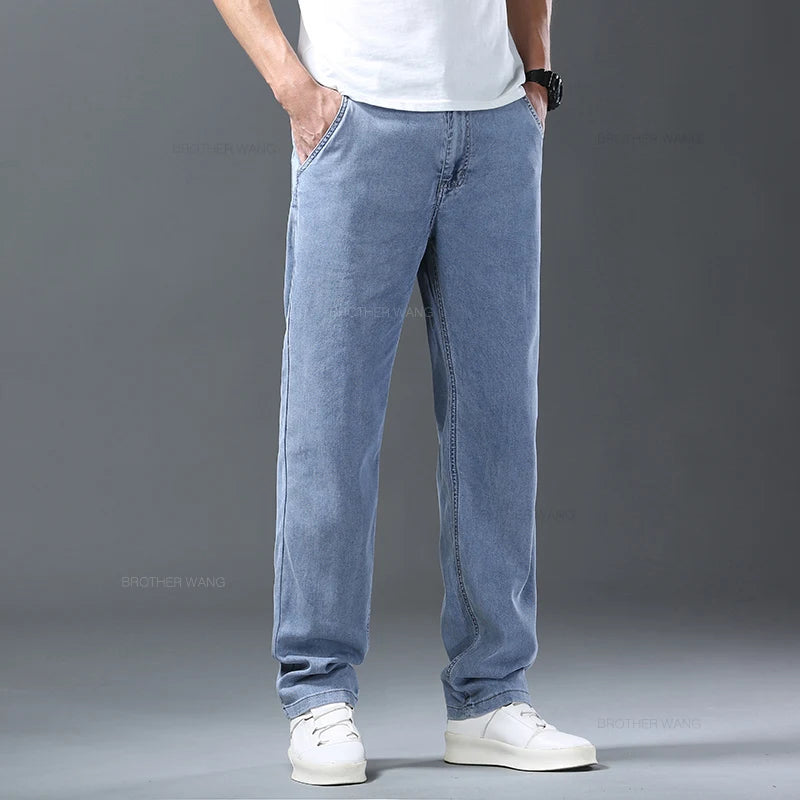 Loose Straight Denim Pants