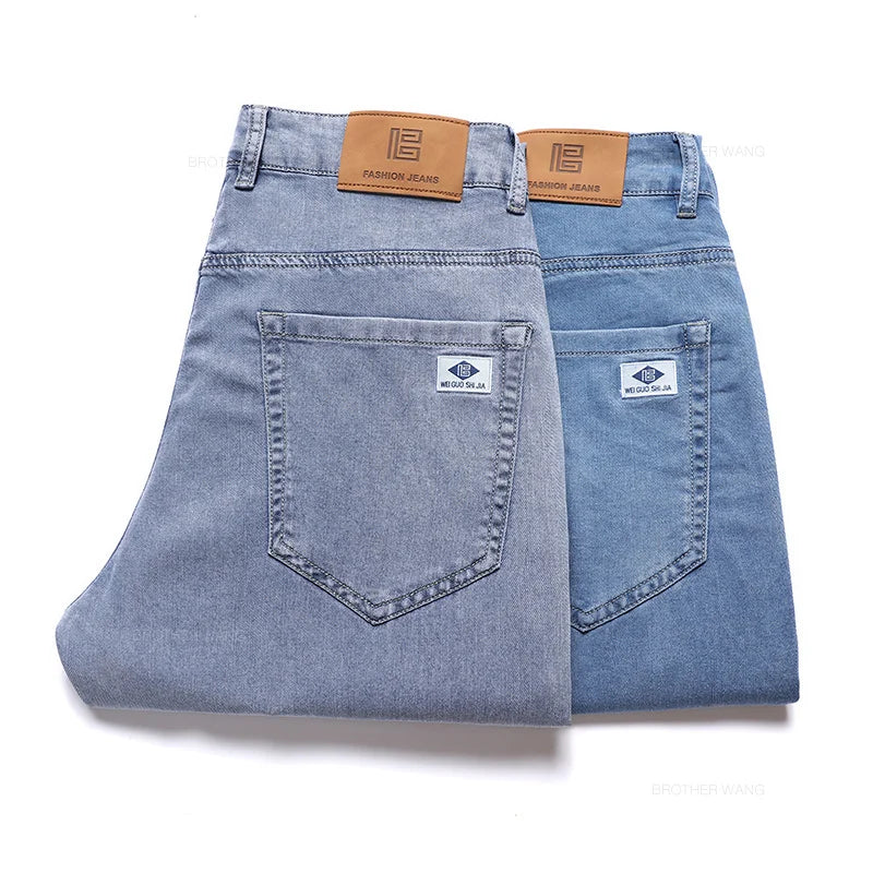 Loose Straight Denim Pants