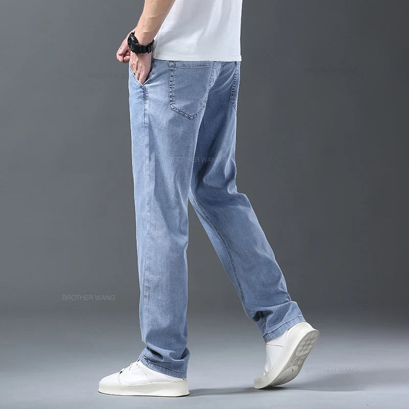 Loose Straight Denim Pants