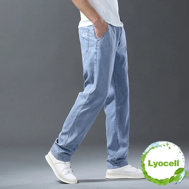 Loose Straight Denim Pants