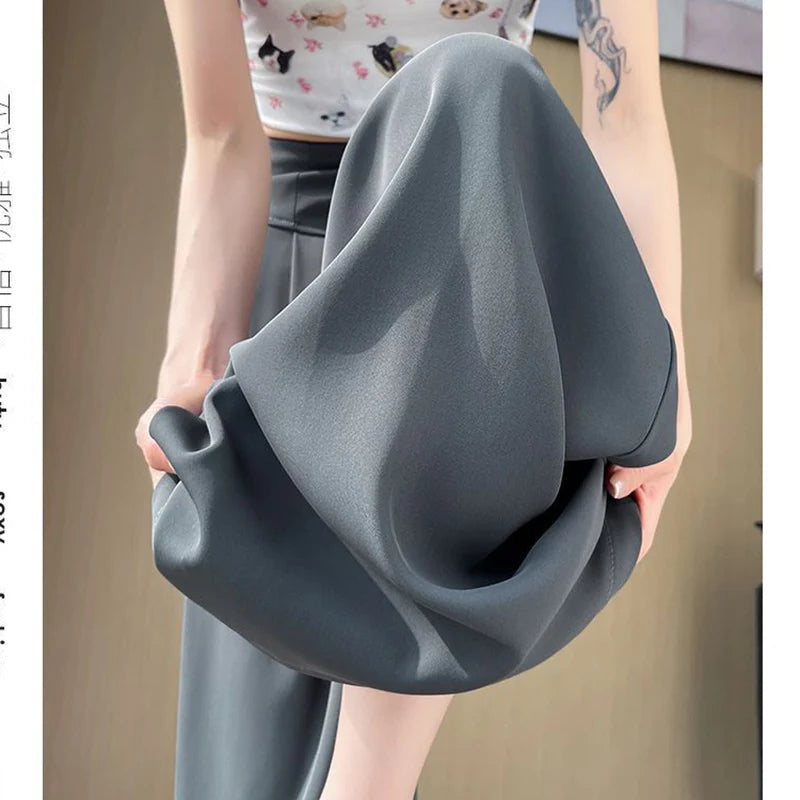 Wide Leg Suit Trousers