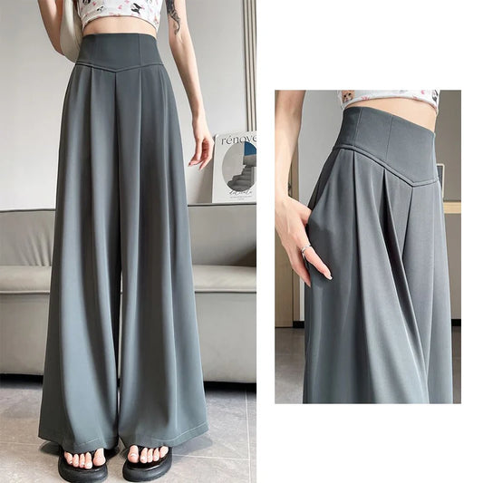 Wide Leg Suit Trousers